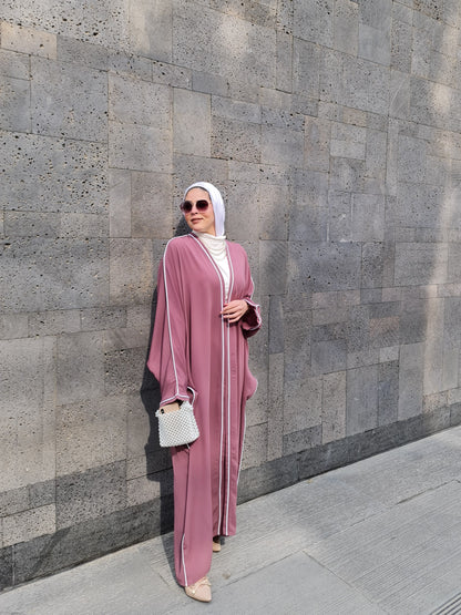 The Blush Piping Kaftan