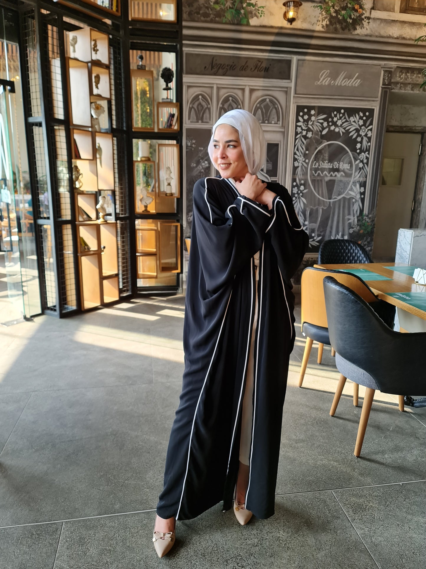 The Black Piping Kaftan