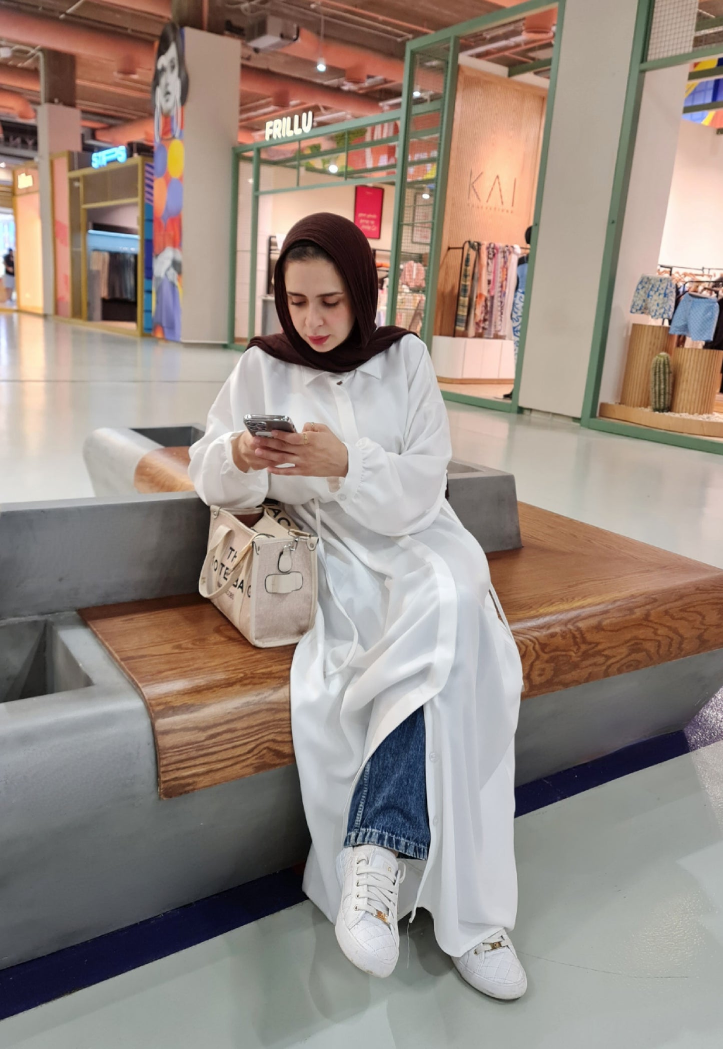 French Linen Dress - White