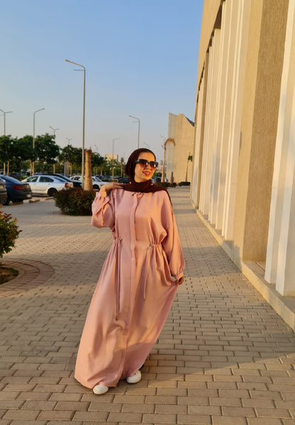 French Linen Dress - Cashmere Pink