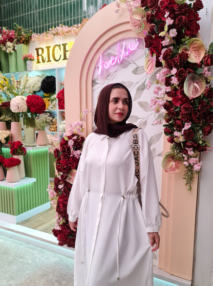 French Linen Dress - White